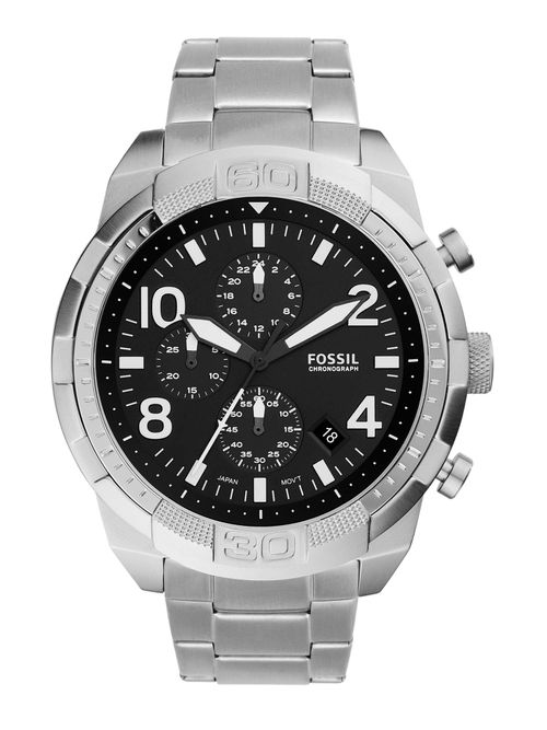 Buy Fossil Men's Bronson Silver Watch FS5710 Online