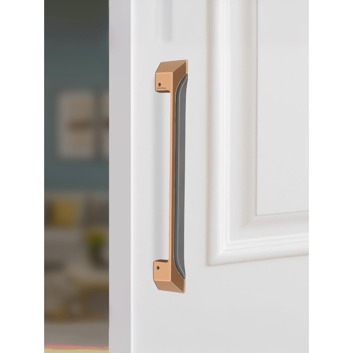 Buy Plantex Door Handle 15 Inch (SH-365 Choco Satin Gold) Online