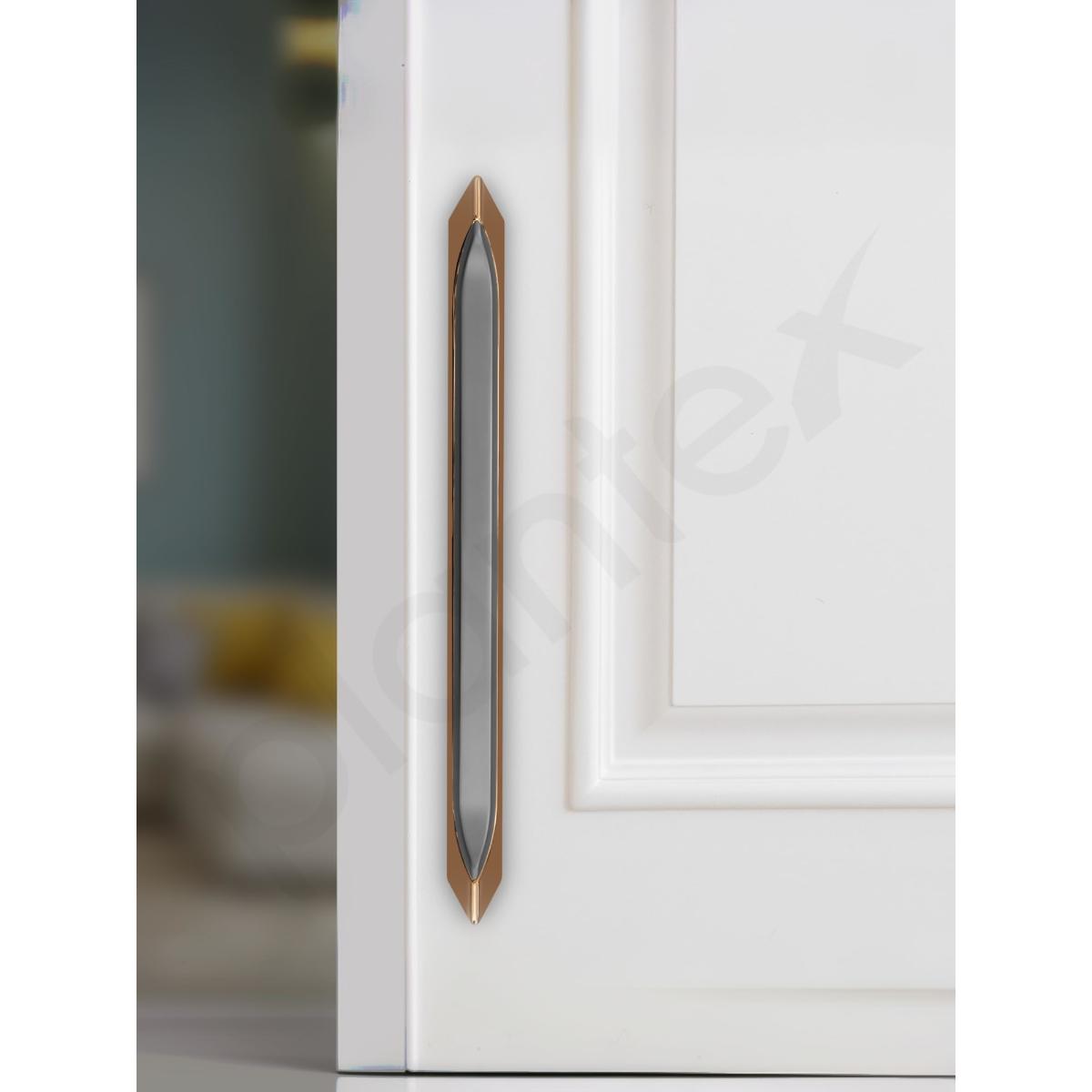 Buy Plantex Door Handle 15 Inch (SH-365 Choco Satin Gold) Online