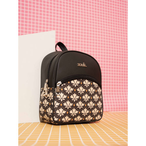 Buy Zouk Women Black Bidri Kaiser Dalila Mini Backpack Online