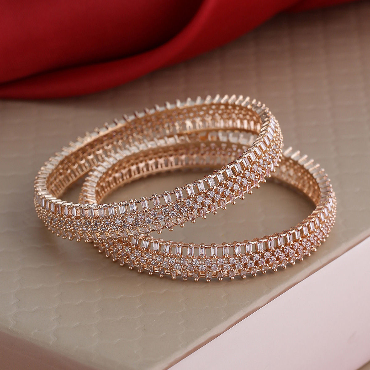 Rose gold 2024 bangles cheap
