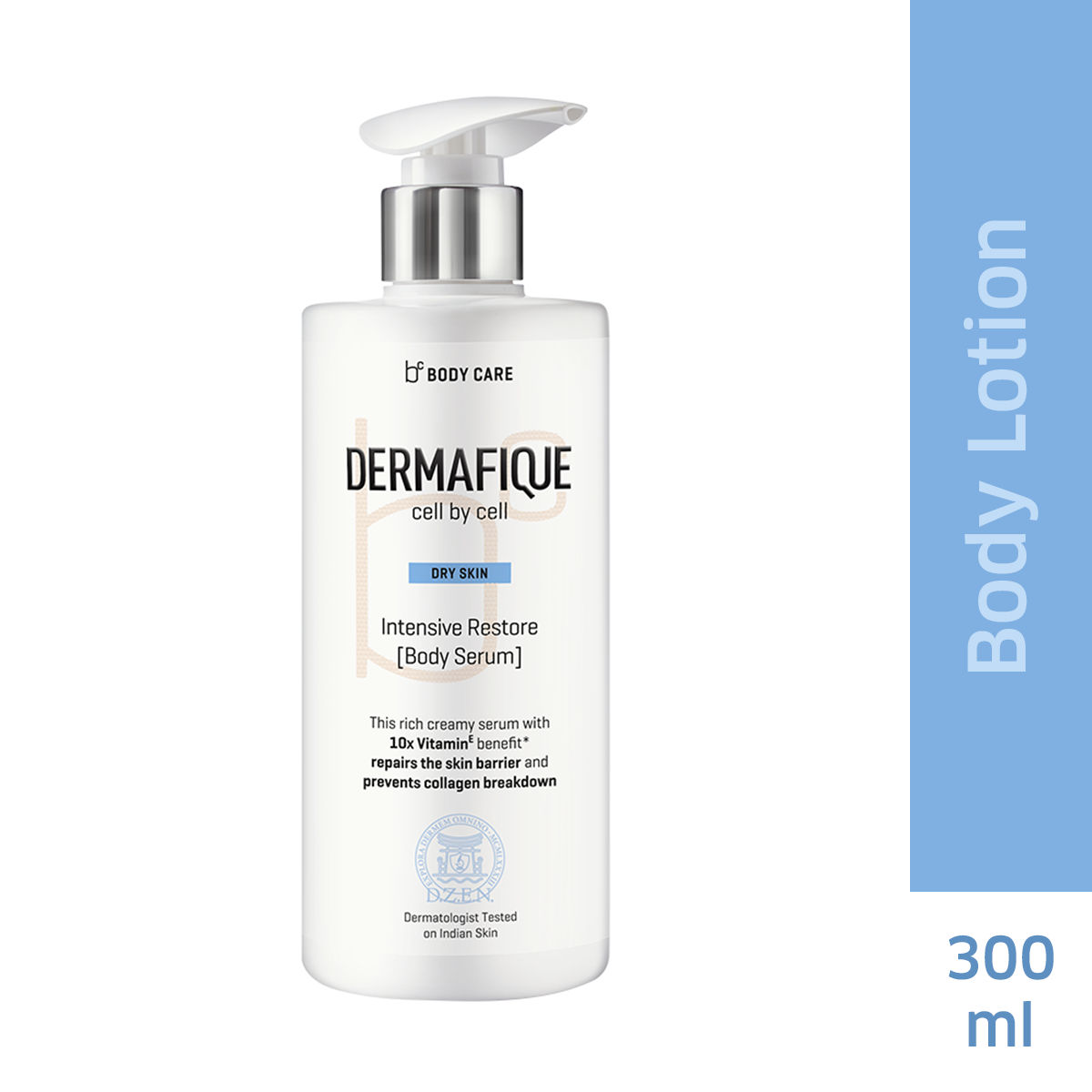 Dermafique Intensive Restore Body Serum, Body Lotion with 10x Vitamin E, Moisturizes Skin