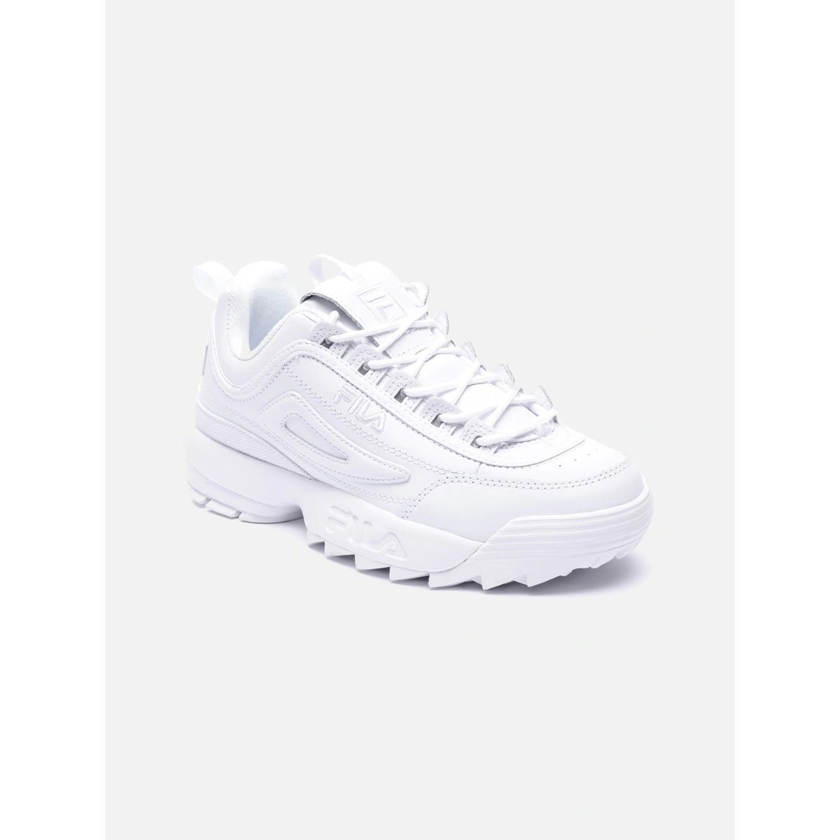Fila disruptor plain white sale