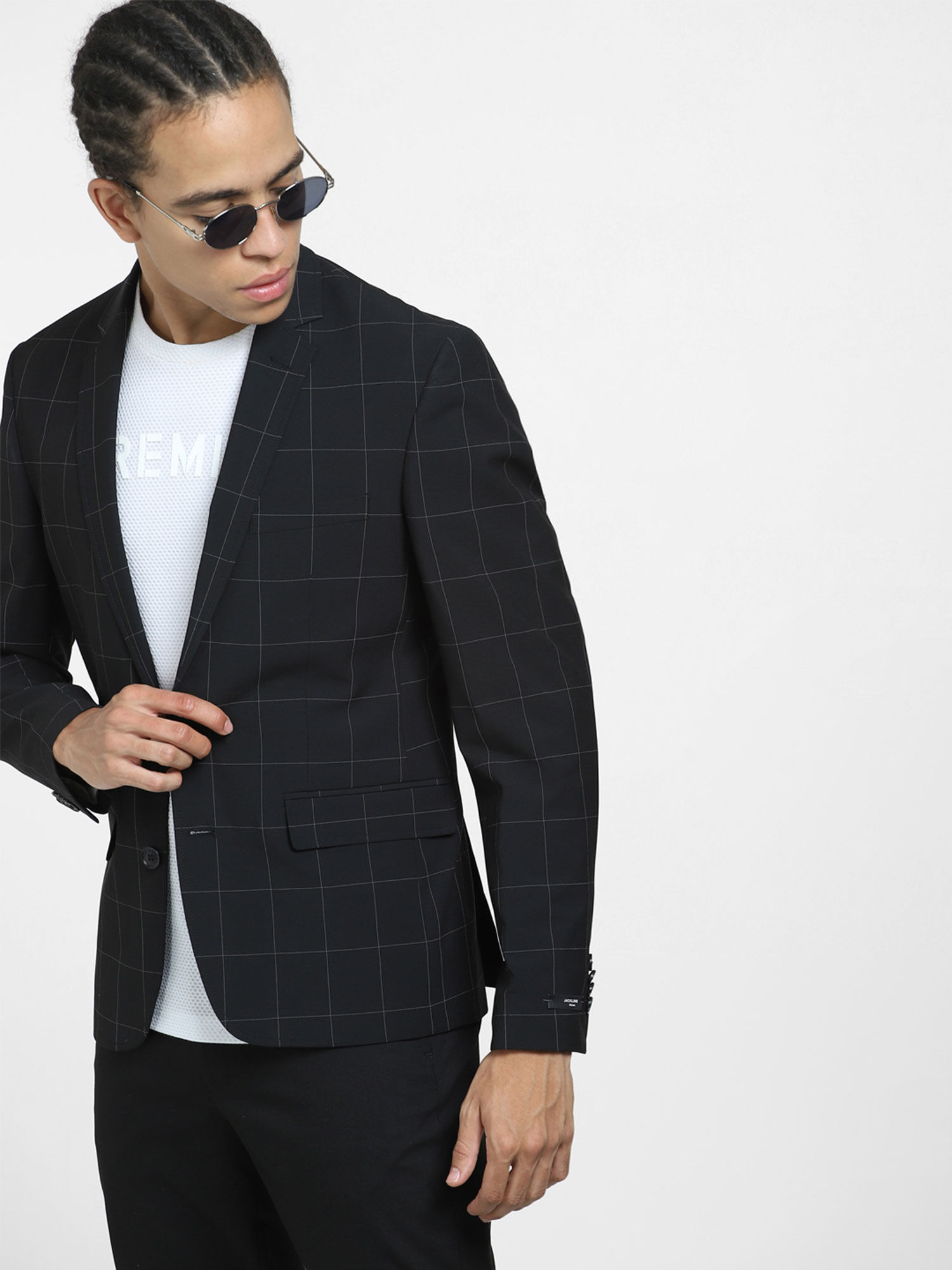 Check blazer black sale