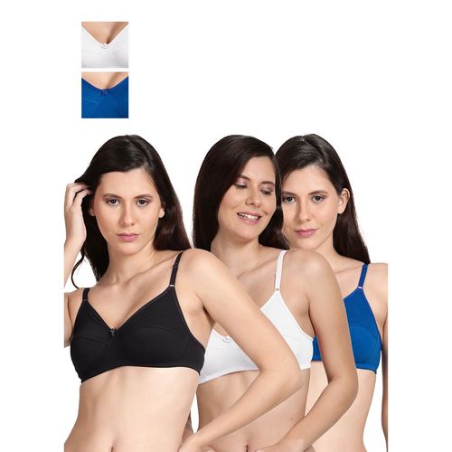 Buy Shyaway Shyle Non Padded Seamed Everyday Bra Multicolor -Pack