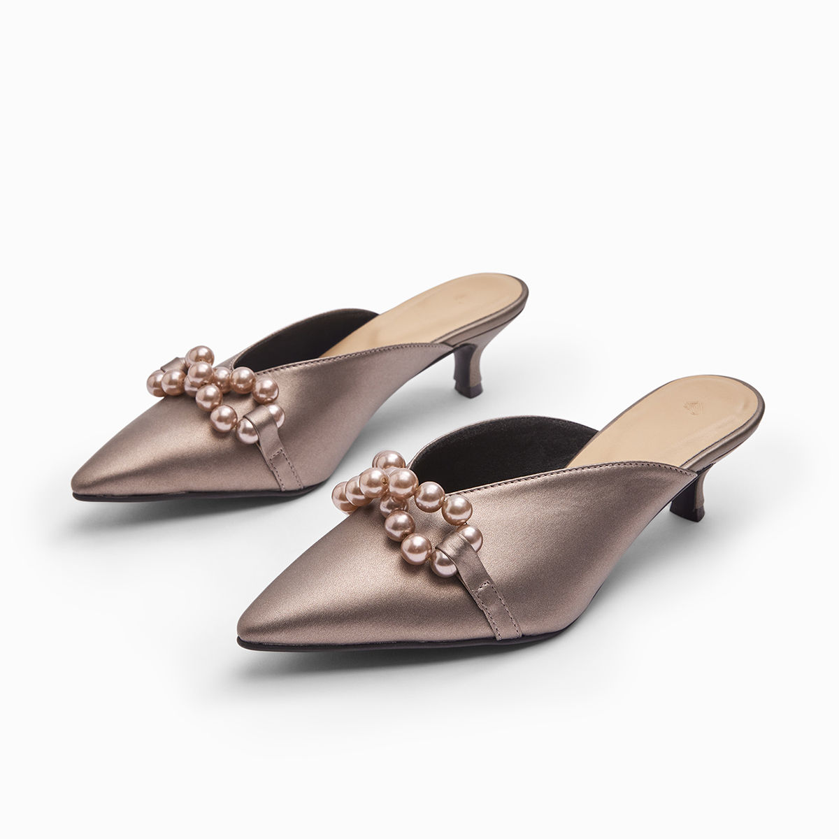 Womens kitten heel hotsell mules