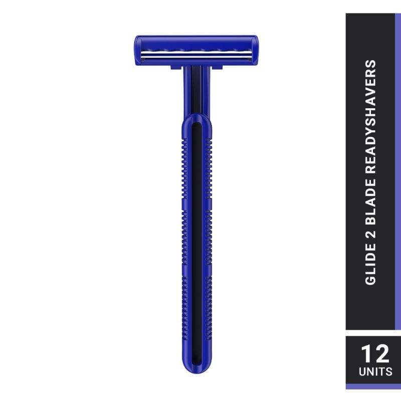 ZLADE Glide Ii Readyshaver, Twin Blade Disposable Shaving Razor For Men - Pack Of 12