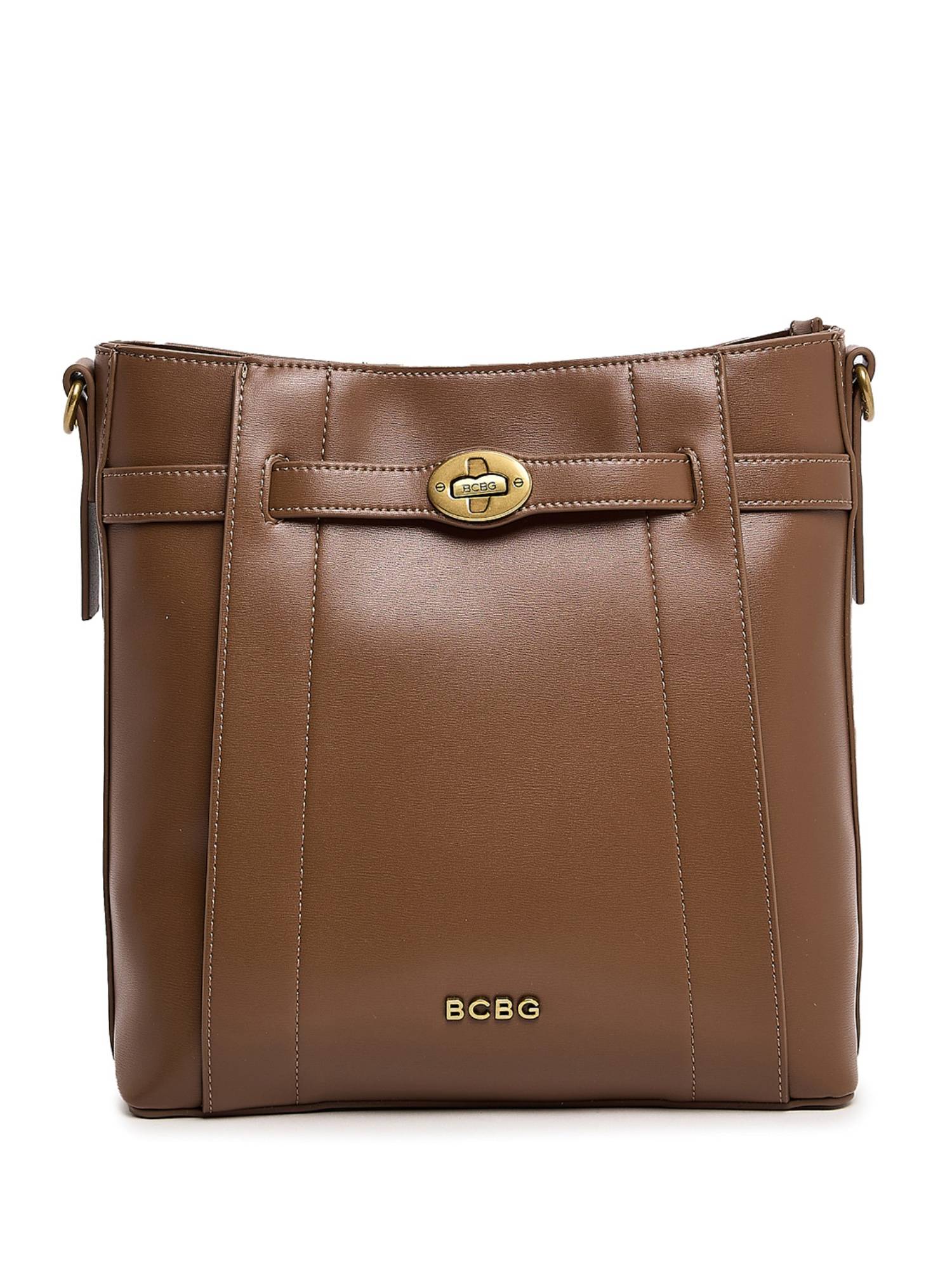 BCBG Brown Logo Detail Shoulder Bag