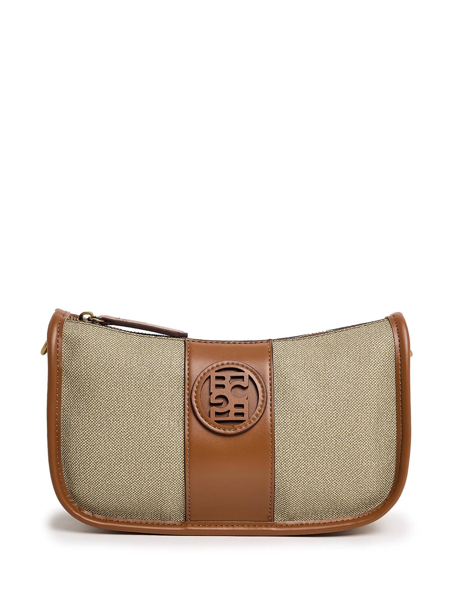 BCBG Brown Logo Detail Shoulder Bag