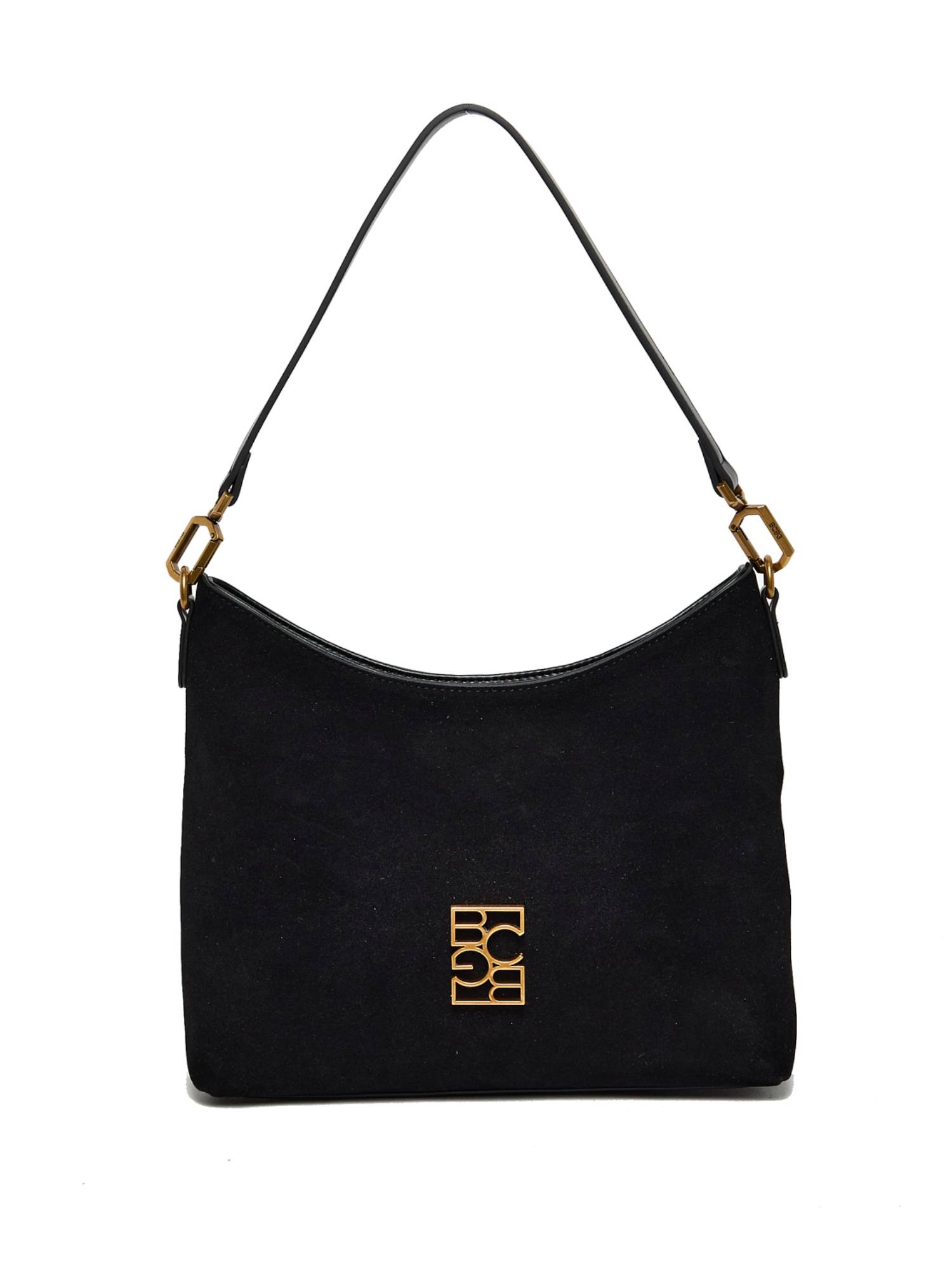 BCBG Black Logo Detail Shoulder Bag