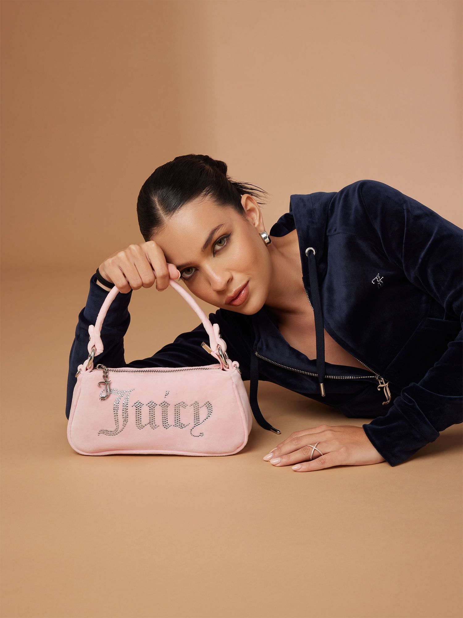 Buy Juicy Couture Women's Kimberly Embellished Velvet Handbag and