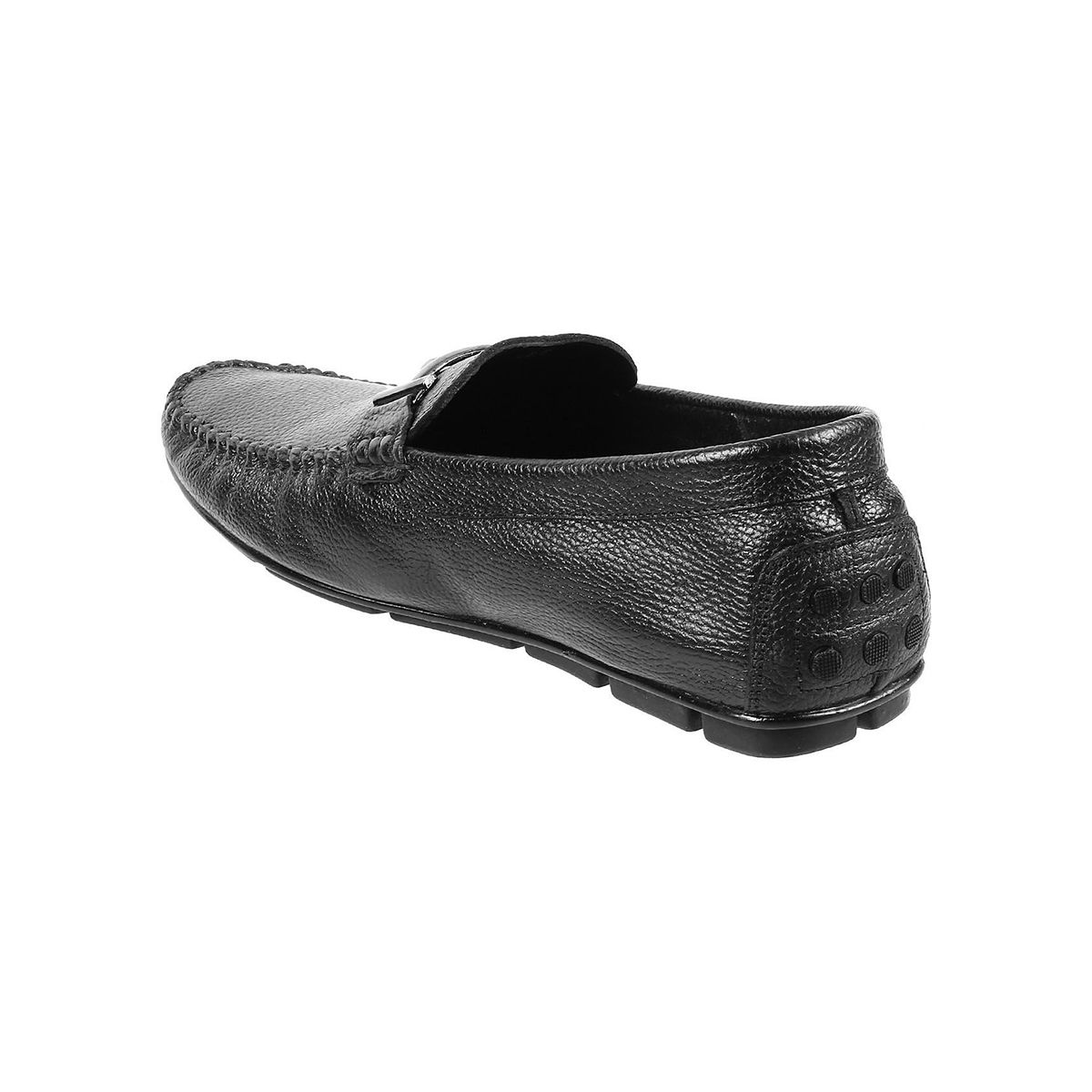 Mochi Mens Black Driving Shoes Mochi Black Solid Casual Shoes