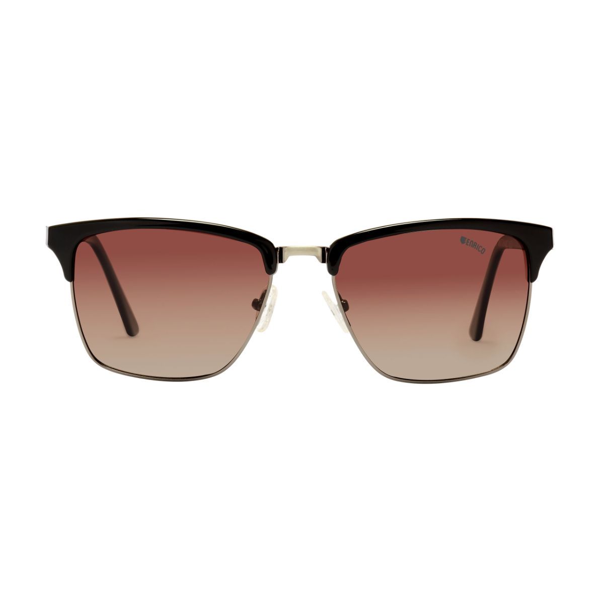 Enrico Lura-Brown UV protected Polarized Male Sunglasses