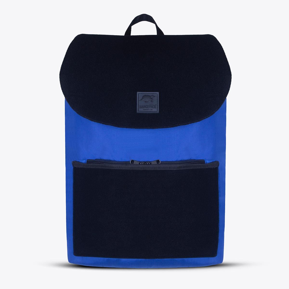 BadgePack Designs Kenji Backpack - Blue Bag with 5 printed Badges