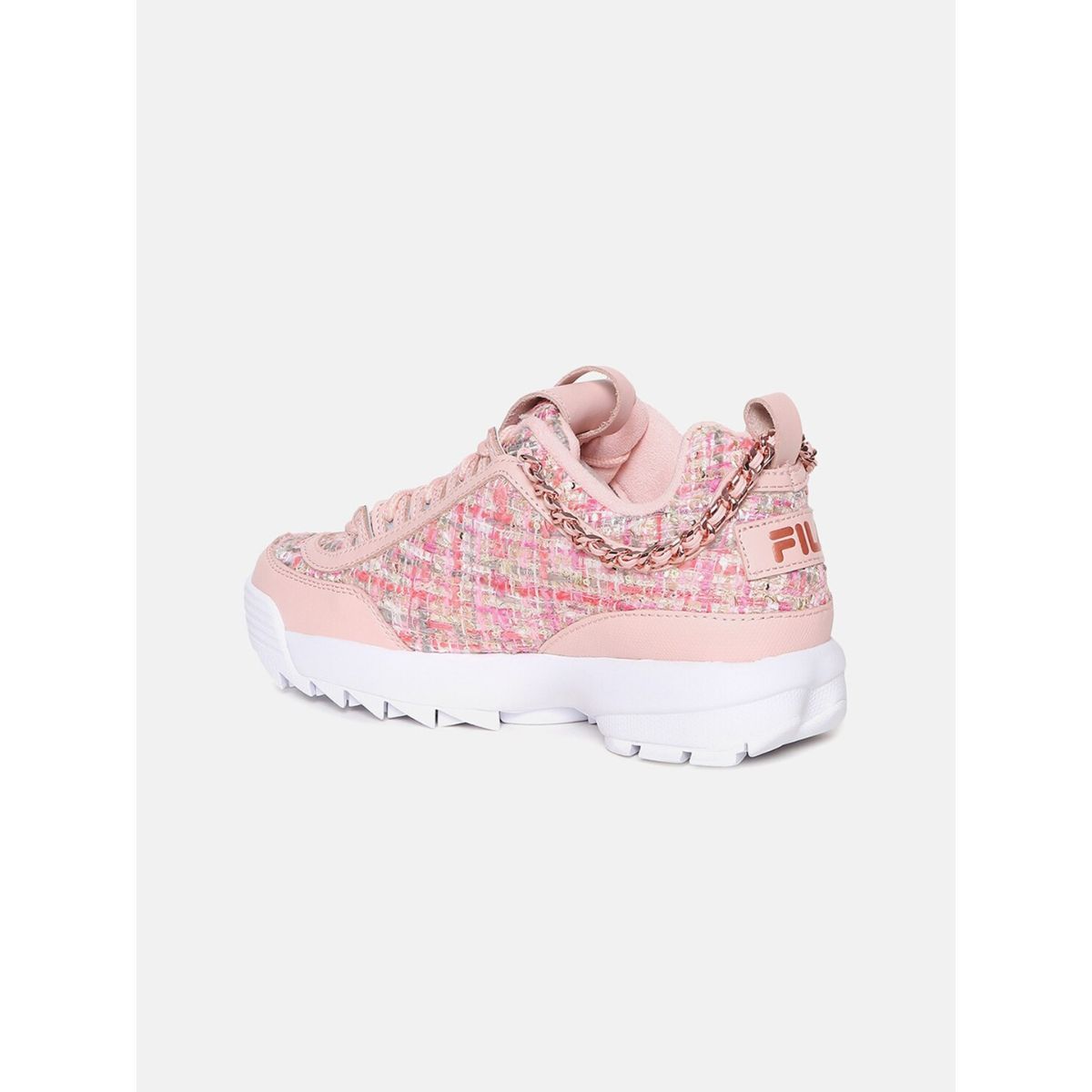 FILA DISRUPTOR II TWEED LUX Women Multi Color Sneakers UK 3