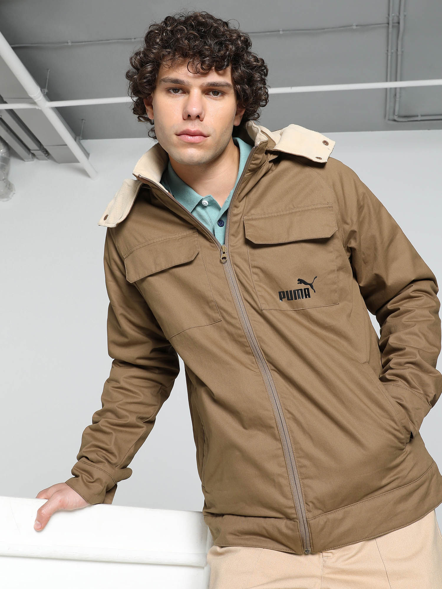 Puma brown jacket shop