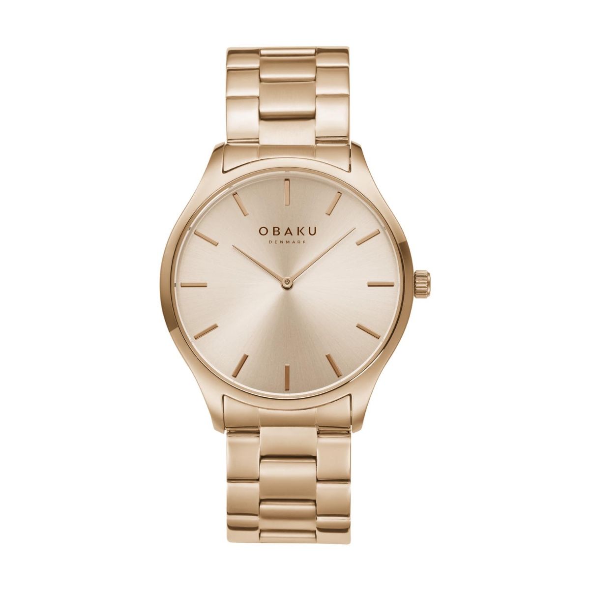 Obaku Linje Lille Leaf - Green MOP Dial Stainless Steel Ladies Watch V292LXOESS