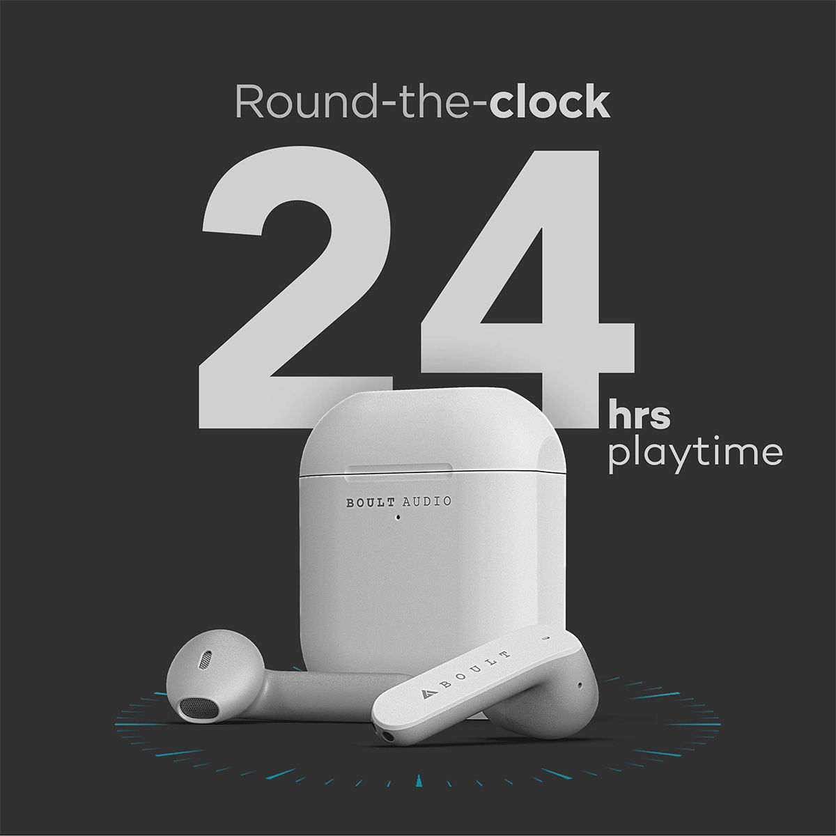 Buy Boult Audio AirBass Probuds TWS Earbuds 24H Playtime Quad Mics for Pro Calling White Online