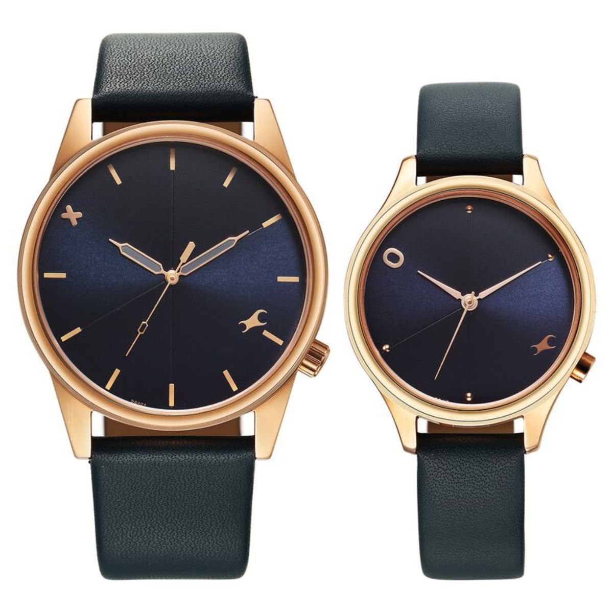 Buy Fastrack Mixmatched 3 Navy Blue Dial Leather Analog Watch 33056296WL01P Online