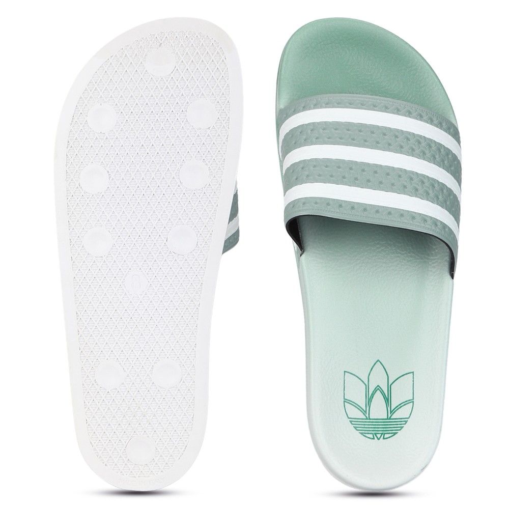 Adidas mint green sliders cheap