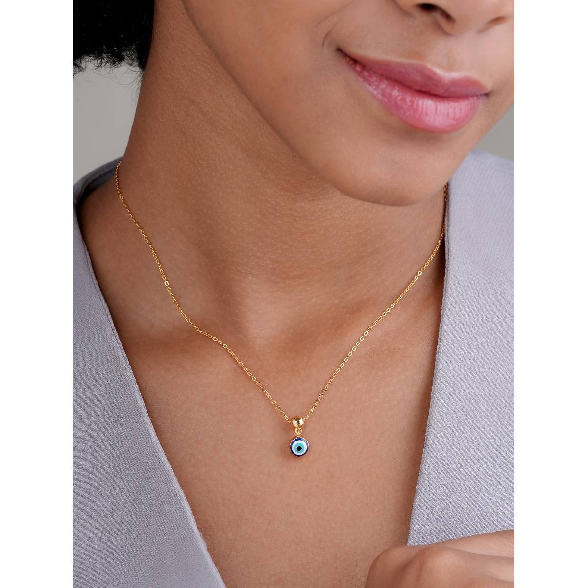 Palmonas 925 Sterling Silver Stay Evil Pretty Waterproof & Anti Tarnish Necklace For Women