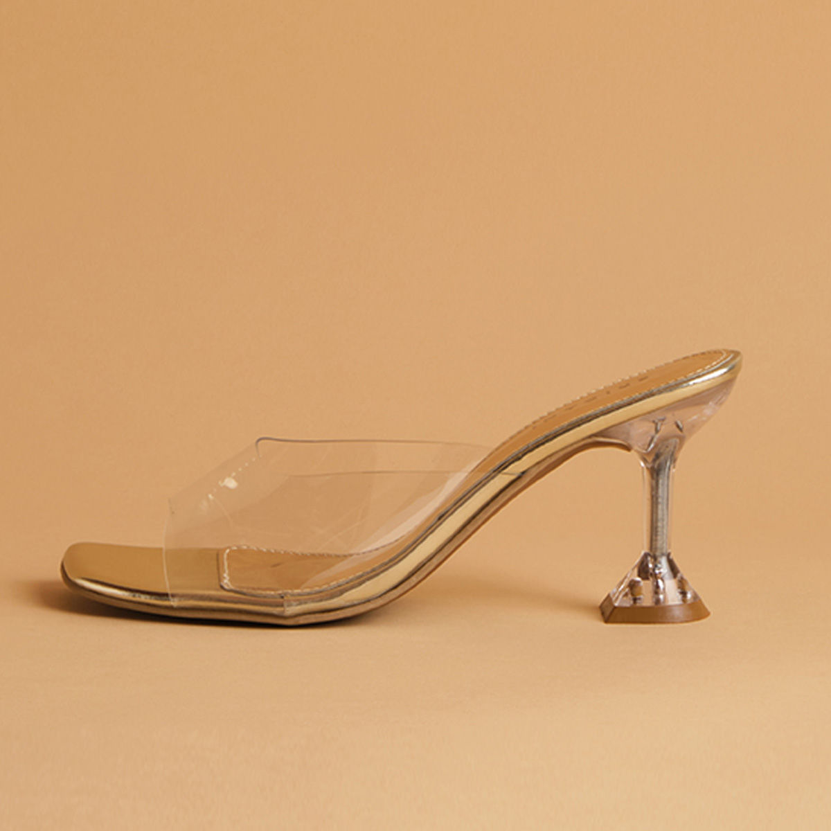 Clear kitten shop heel sandals