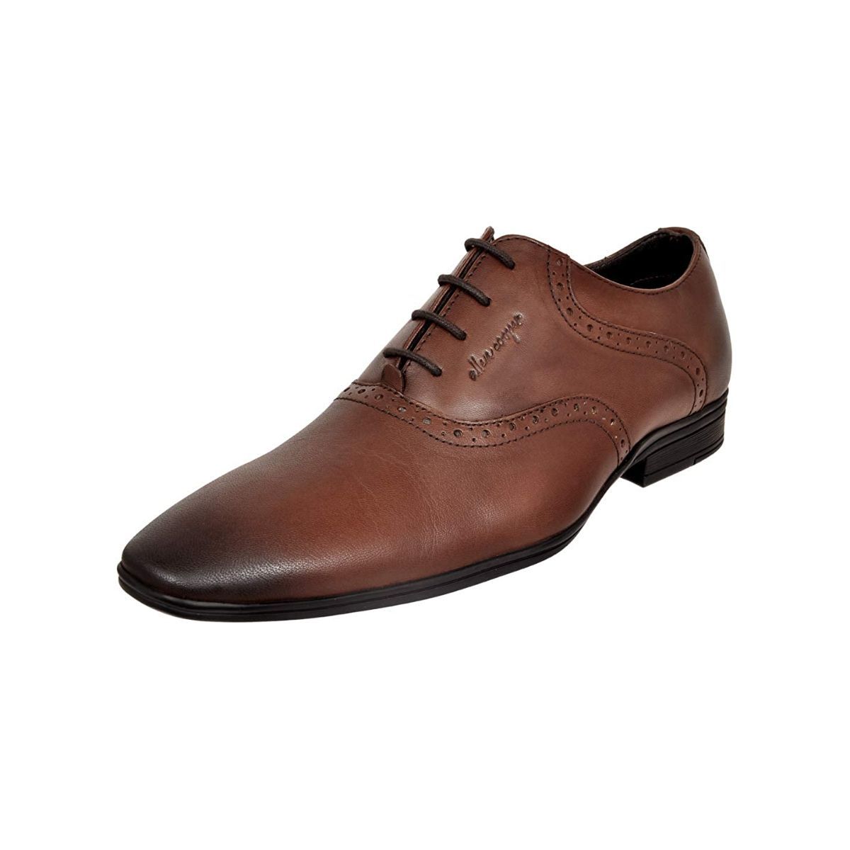 Allen Cooper Brown Formal Shoes For Men - 7