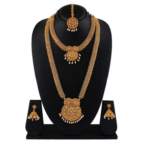 Pendant Necklace Snapdeal Gold Plated Chain Plated Jewellery