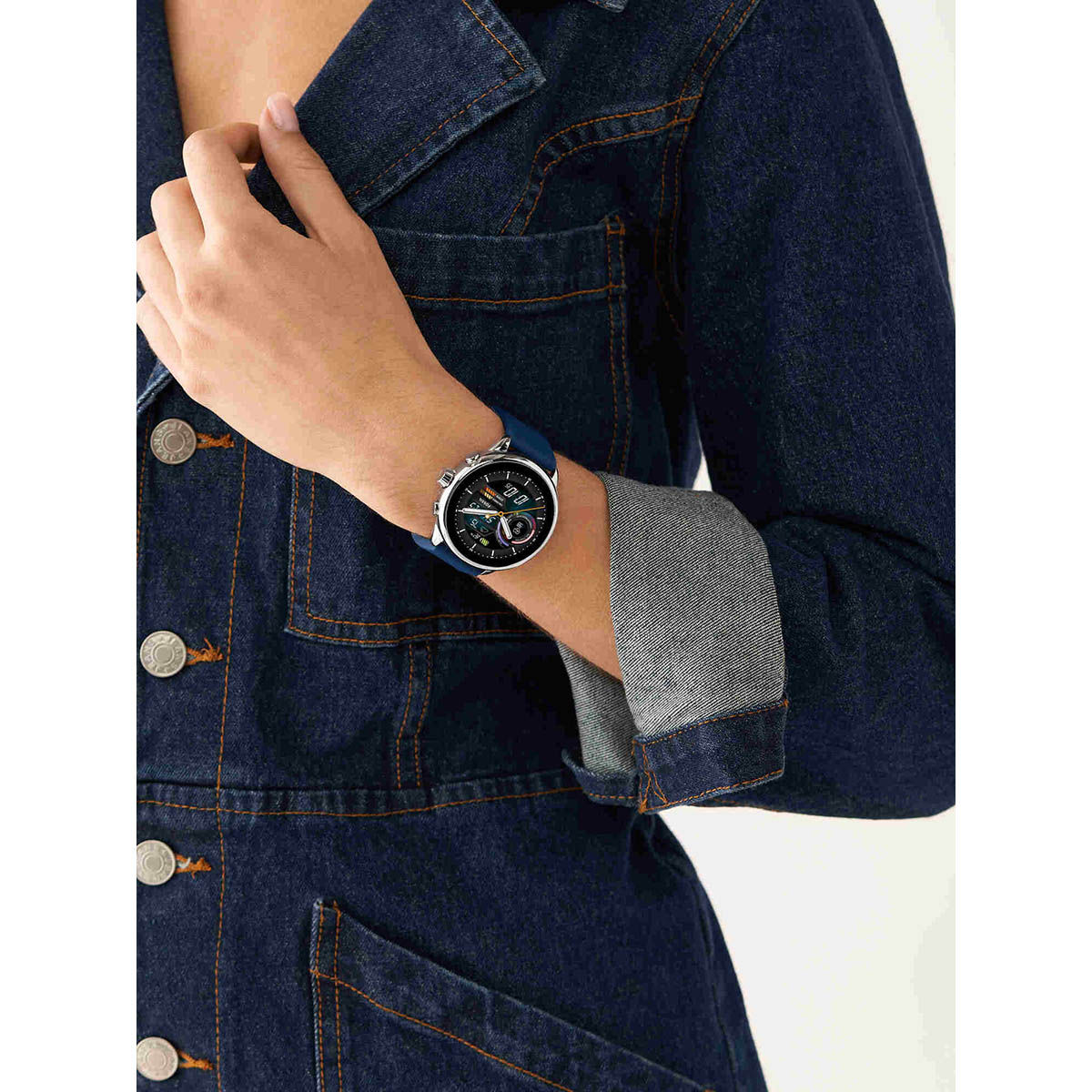 Fossil store smartwatch blue
