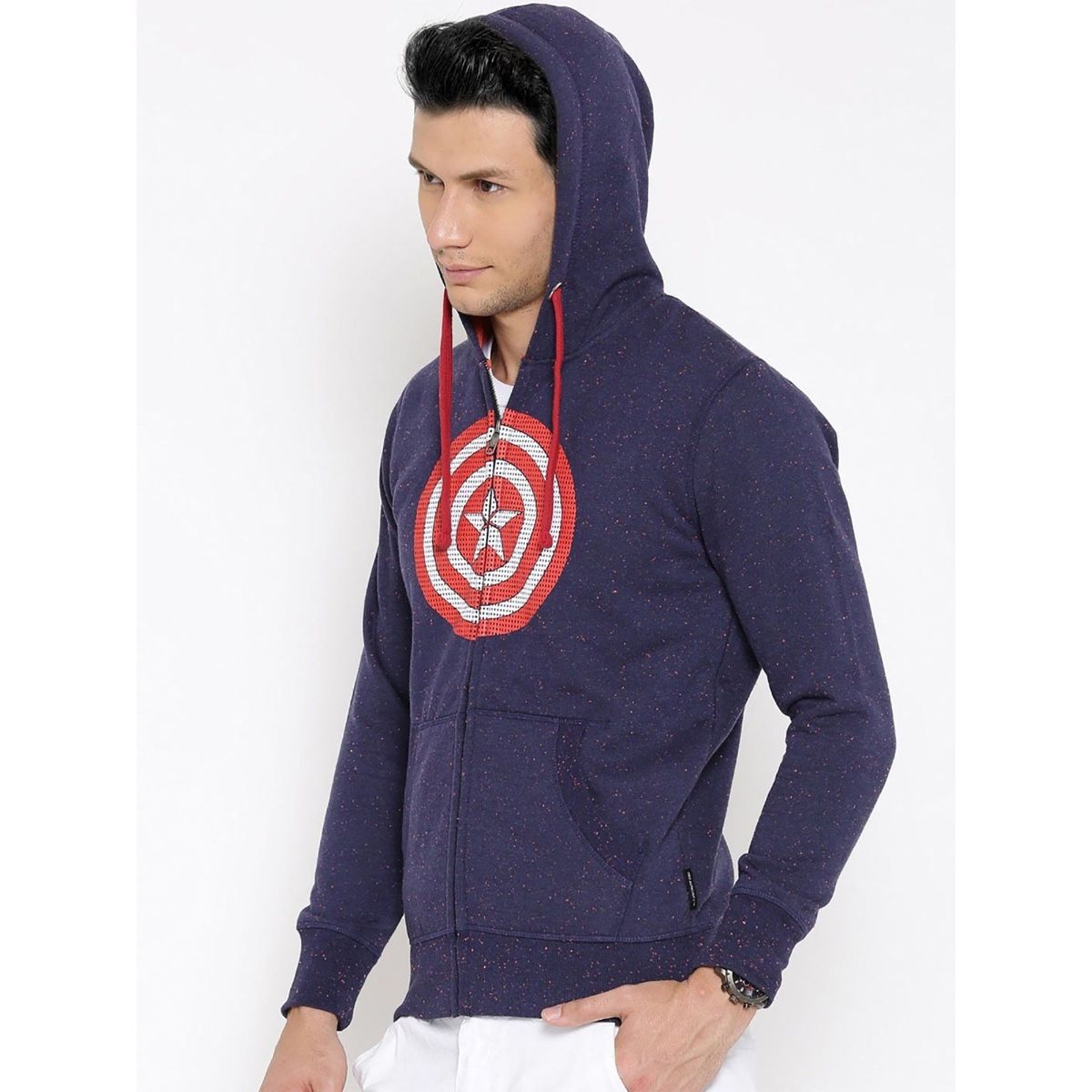 Captain america cheap zipper hoodie