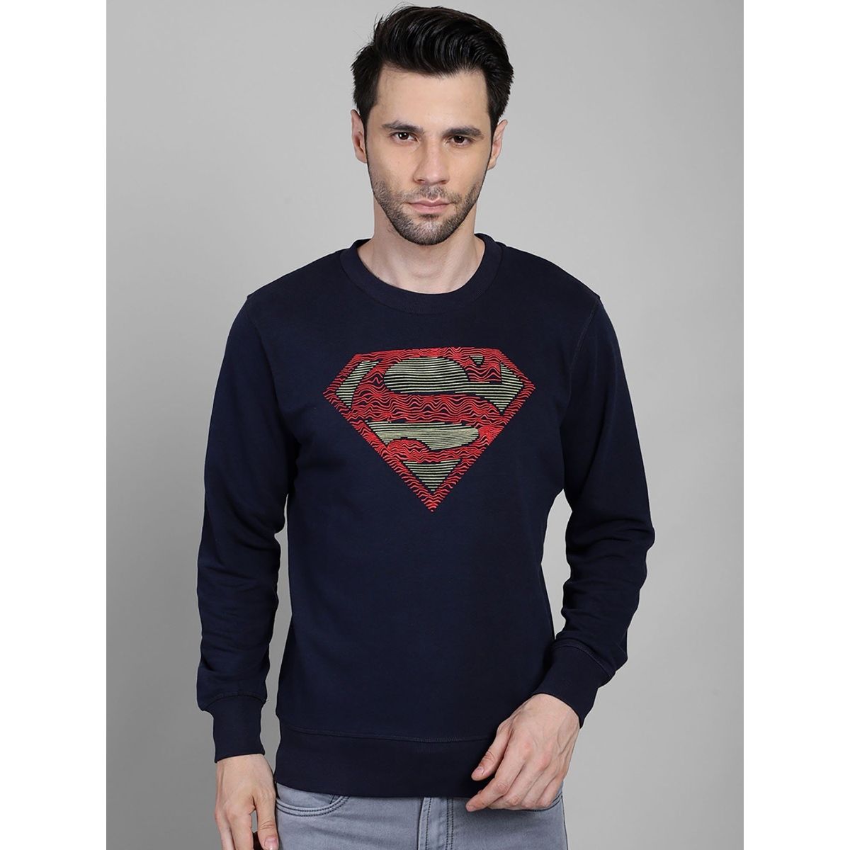Buy Free Authority Superman Featured Sweatshirt For Men Online