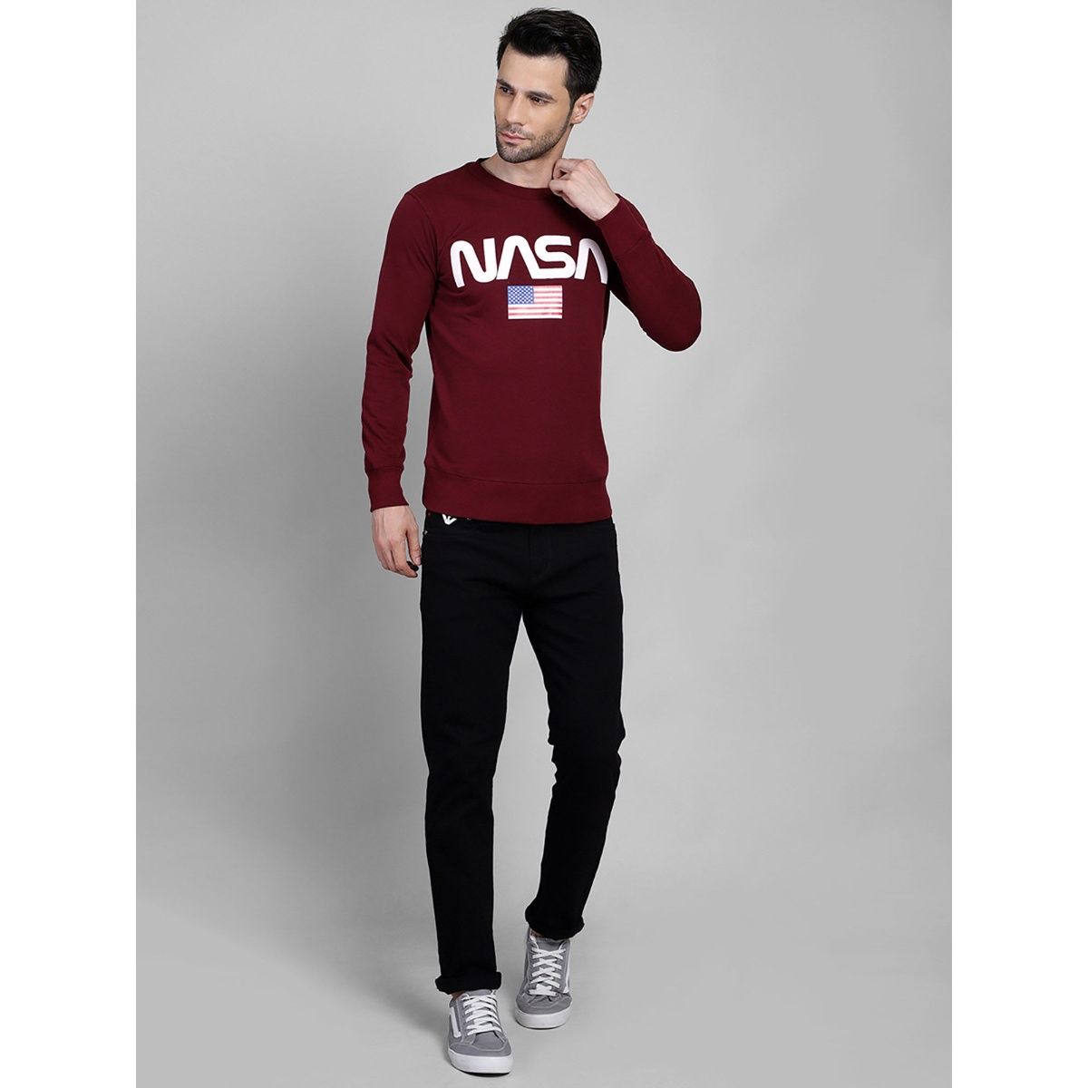 Maroon nasa sweatshirt deals