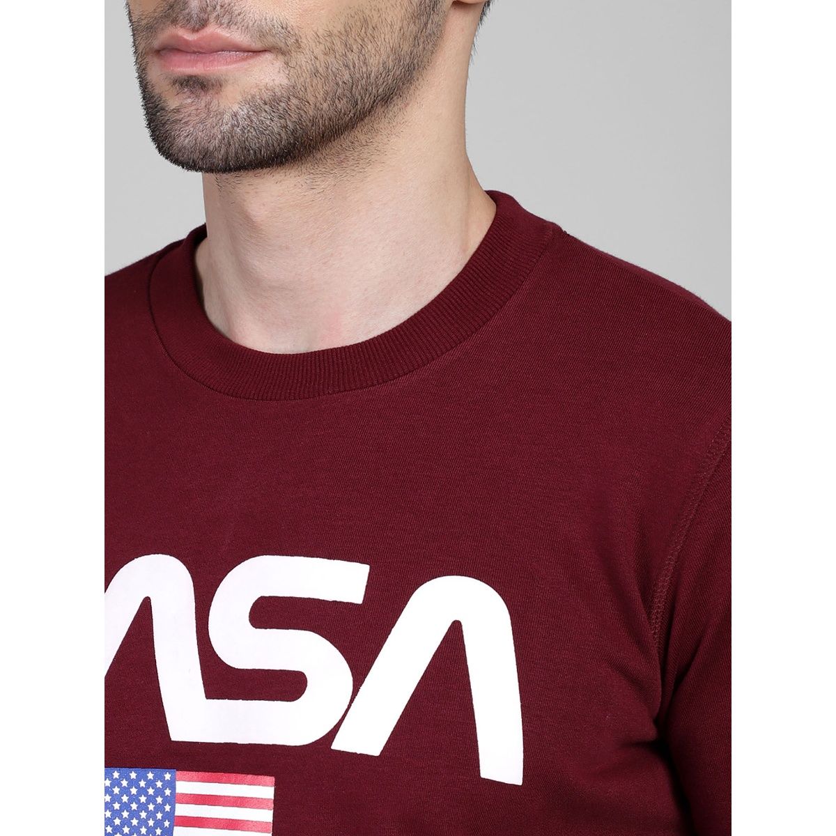 Maroon nasa sweatshirt store