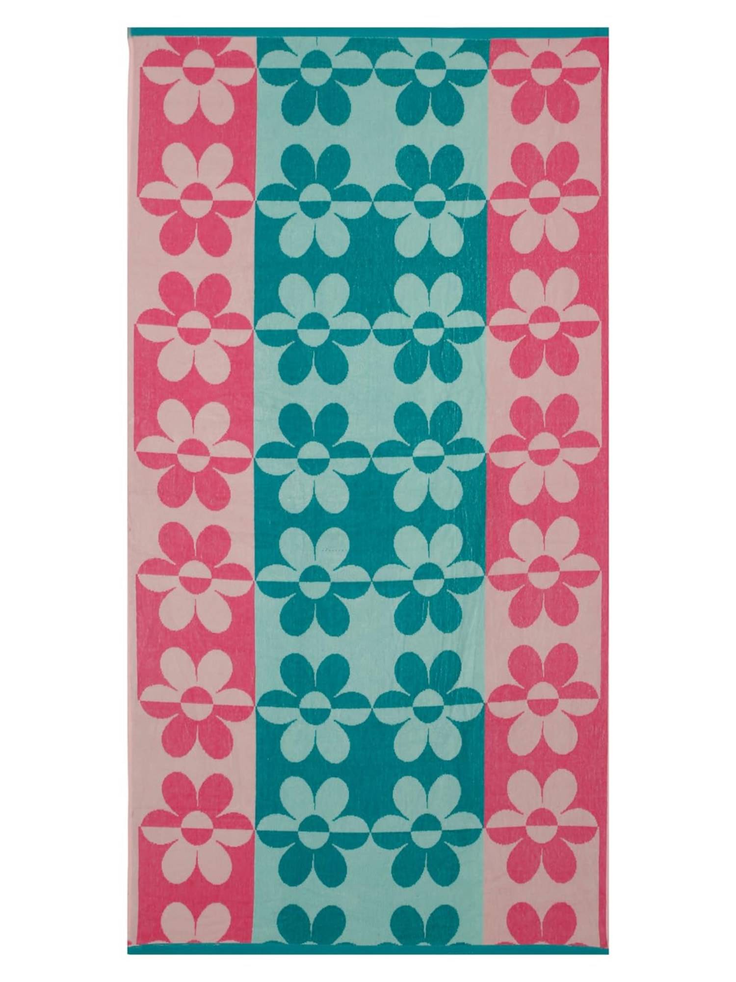 Creeva Colorful Floral Beach Towel Vibrant Bloom
