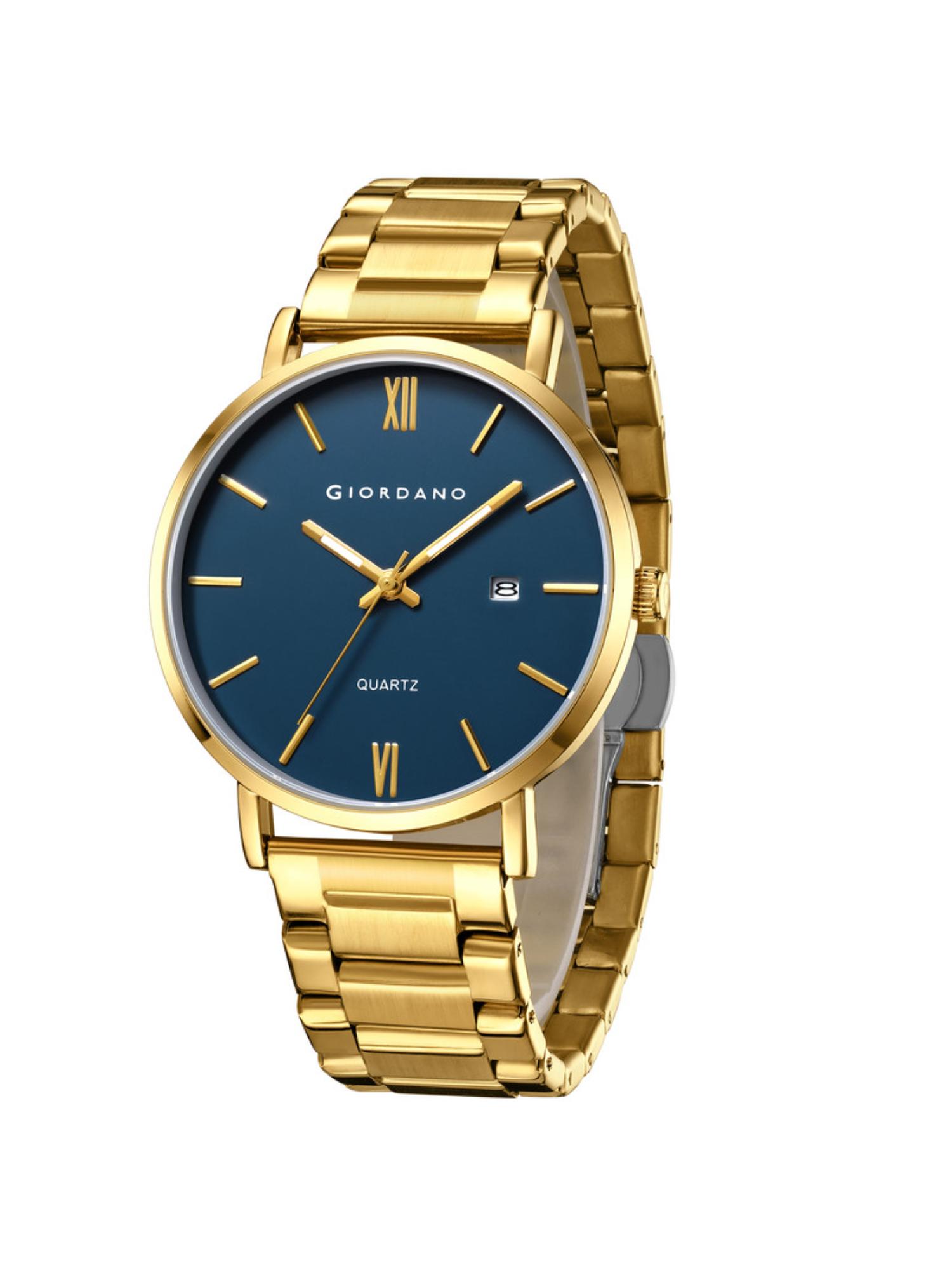 Buy Giordano Stainless Steel Strap Navy Blue Dial Analog Quartz