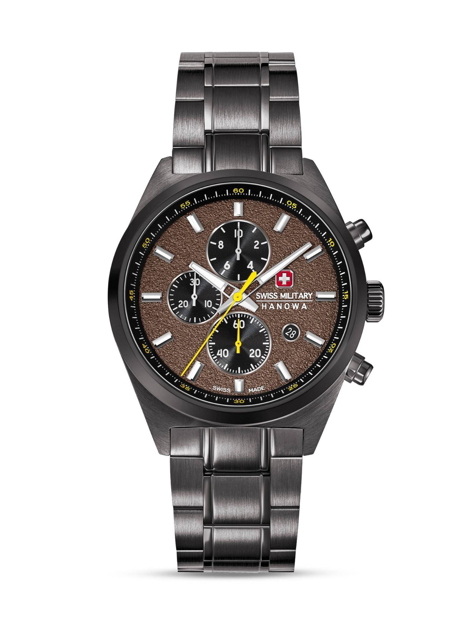 Swiss Military Hanowa Storm Men Chronograph Premium Steel Strap (Smwgi0007840) (M)