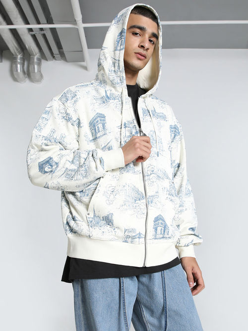 Men Fenty Hoody Puma X Fenty X Smurfs Toile Oversized Cotton Hoodie