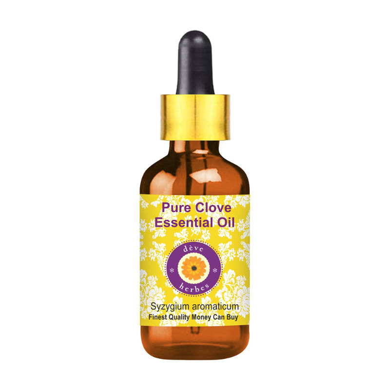 Deve Herbes Pure Clove Essential Oil (Syzygium aromaticum) - Energizing, Refreshing & Revitalizing