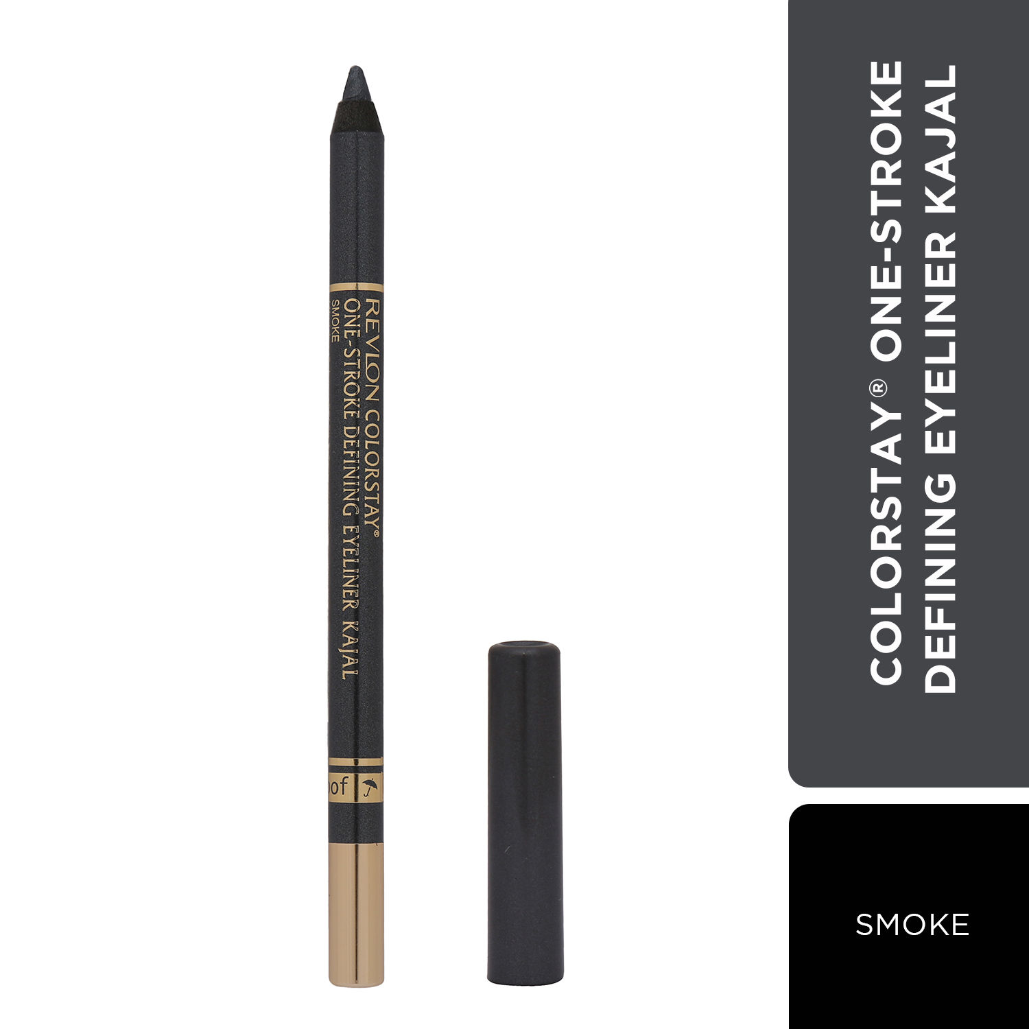 Revlon Colorstay One-Stroke Defining Eyeliner Kajal + Free Sharpener - Smoke