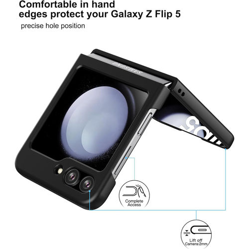 MVYNO Brown Checks Luxury Samsung Galaxy Z Flip 5 Case (MCover039-Flip5-BRC)