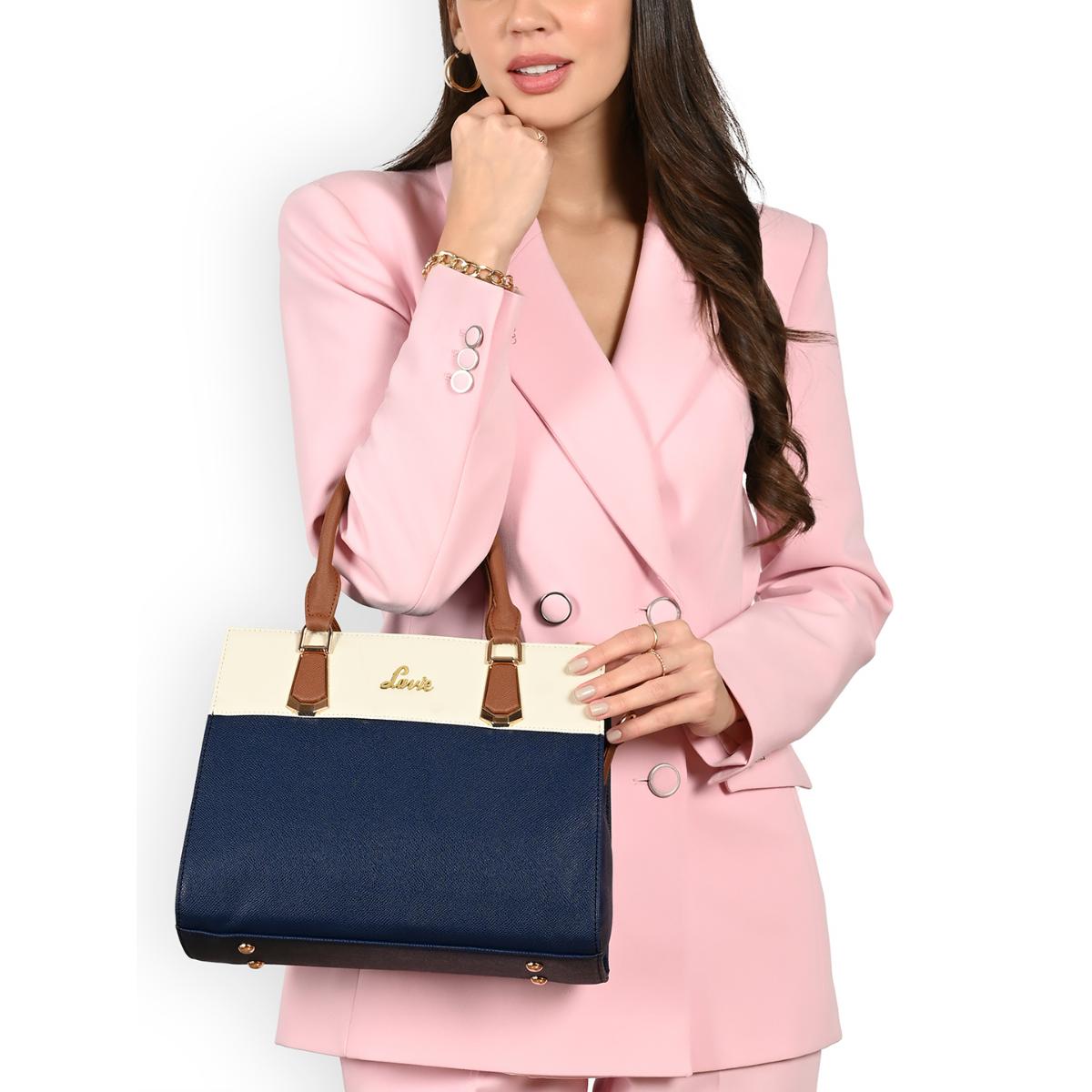 Buy Lavie Women's Kenzie Colourblock Medium Satchel Handbag (M) Online