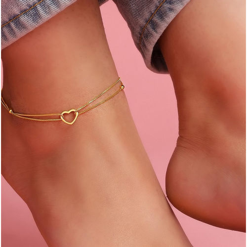 Buy Zavya Gold Plated 925 Sterling Silver Single Anklet Online
