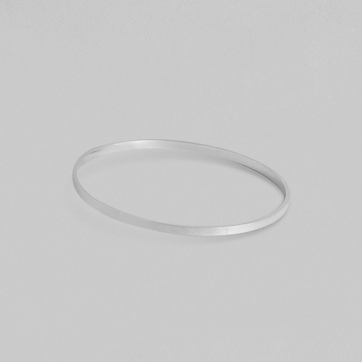 Buy Zavya Sleek 925 Sterling Silver Bangles (Single Piece) Online