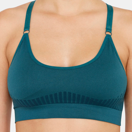 Buy Zelocity Medium Impact Sports Bra With Removable Padding