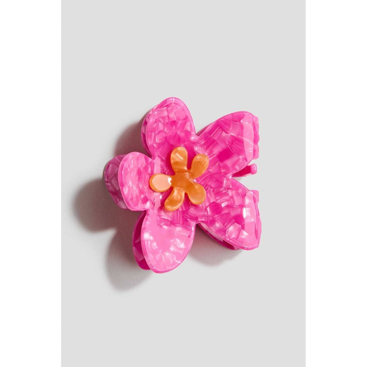 H&M Girls Pink Flower-Shaped Hair Claw (One Size)