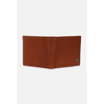 Price History of Allen Solly Men Tan Solid Leather Wallet from