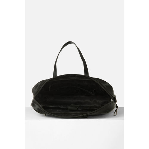 Van Heusen Women Black Textured Formal Laptop Bag
