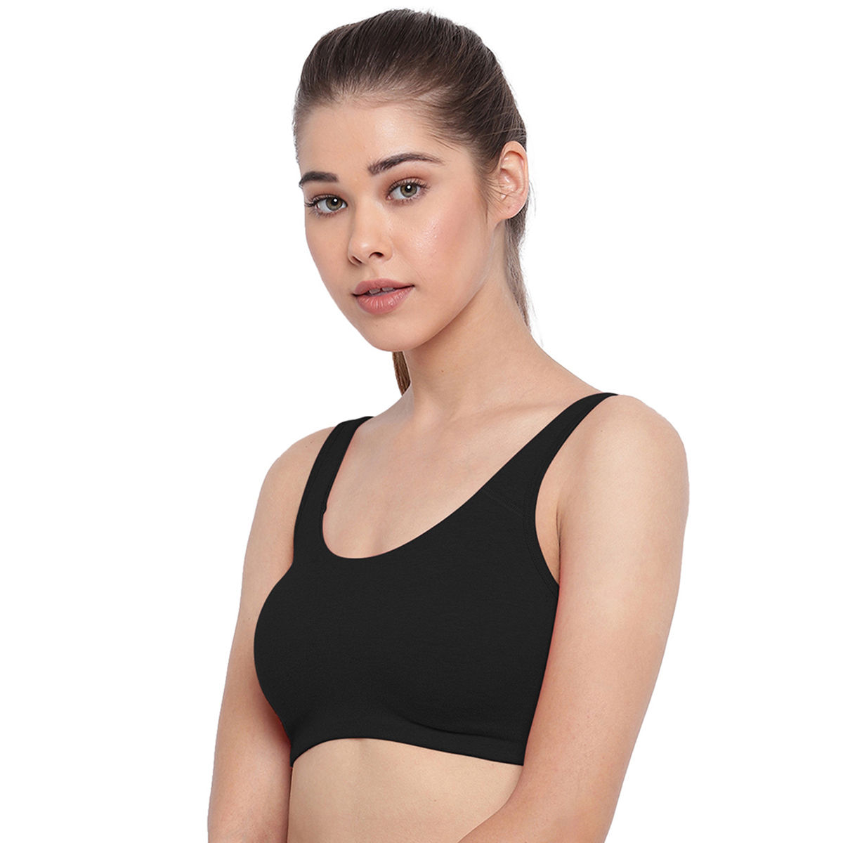 Enamor SB06 Low Impact Non-Padded, Wirefree & High Coverage Sports Bra ...