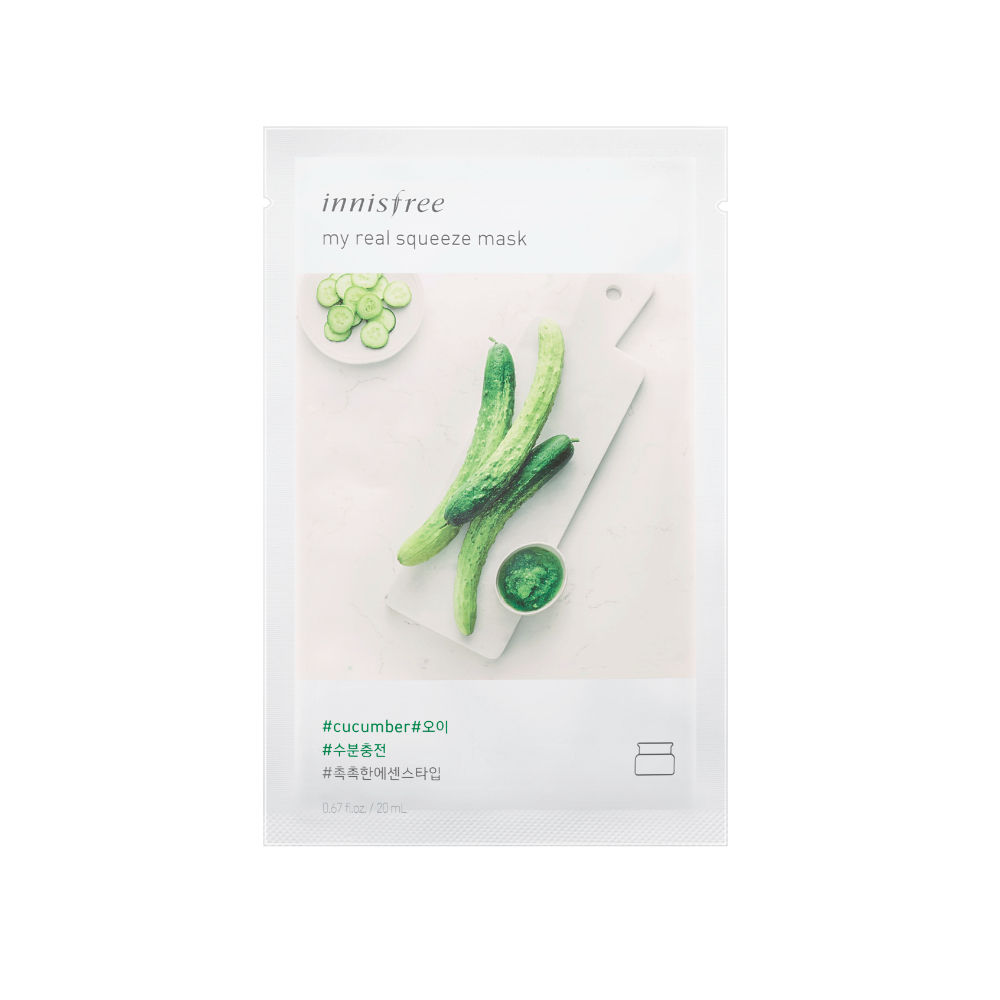 Innisfree My Real Squeeze Sheet Mask - Cucumber