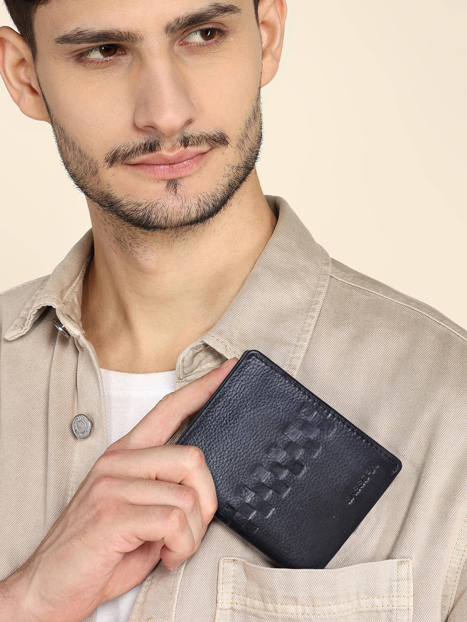 Sassora Premium Genuine Leather RFID Bi-Fold Wallet (S)